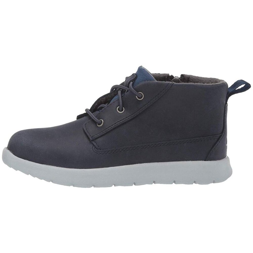 NEW UGG Kid Canoe Waterproof Chukka Boot Navy Zip Up Sporty Ankle Bootie